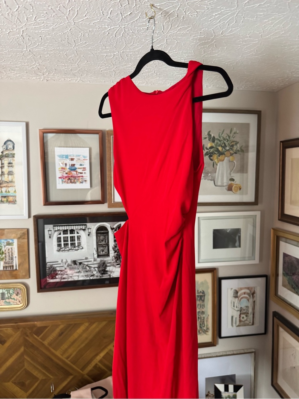 Zara Red cut out Maxi Dress